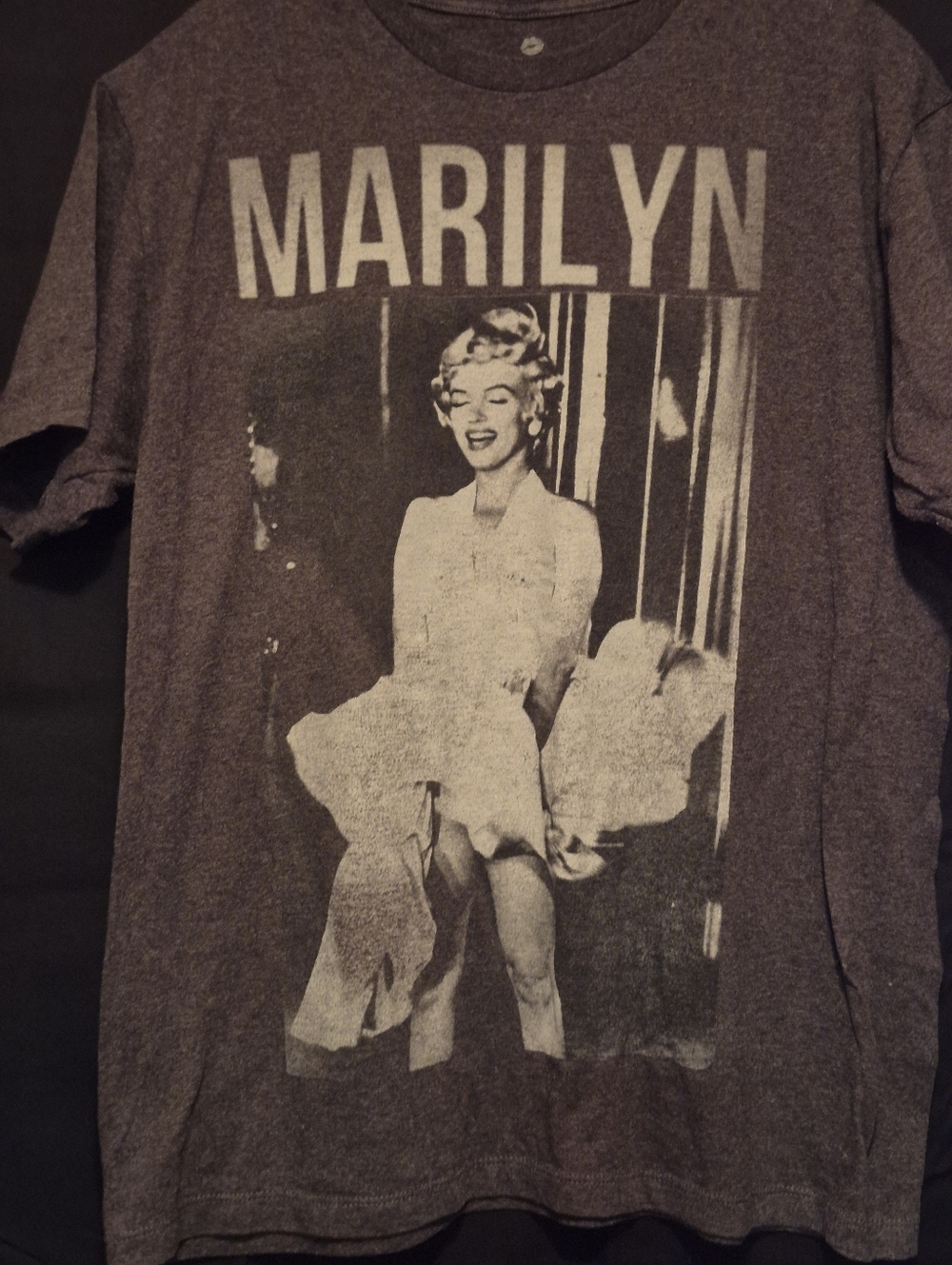 Marilyn Monroe Graphic Tee - Charcoal Gray